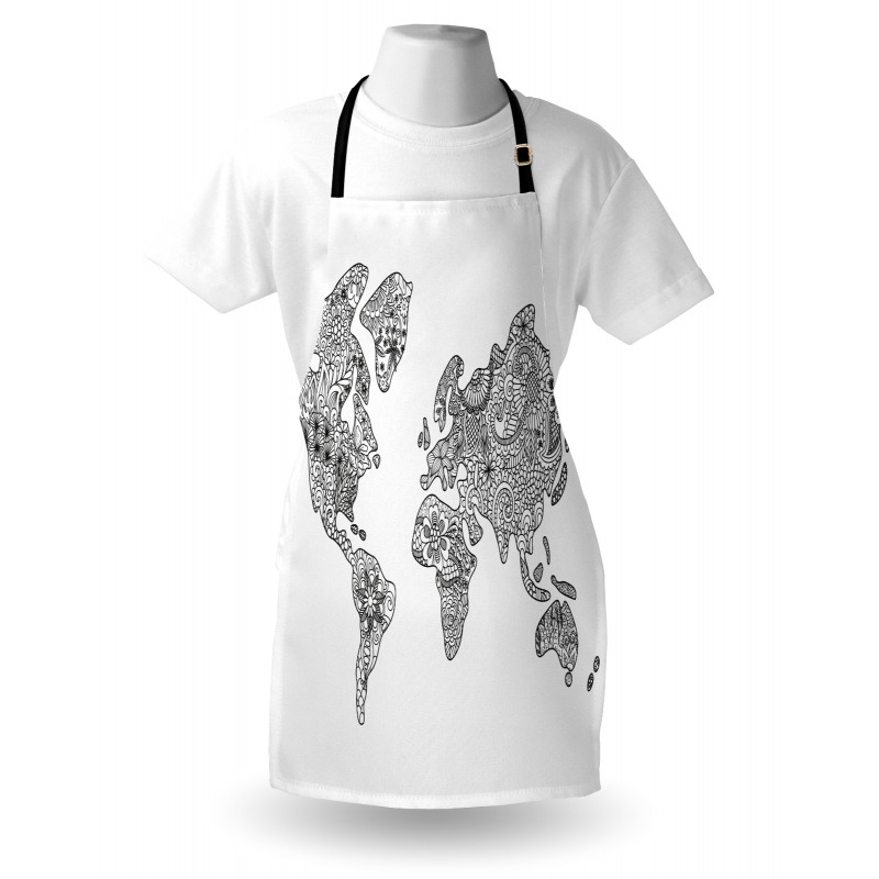 Floral Continents Apron