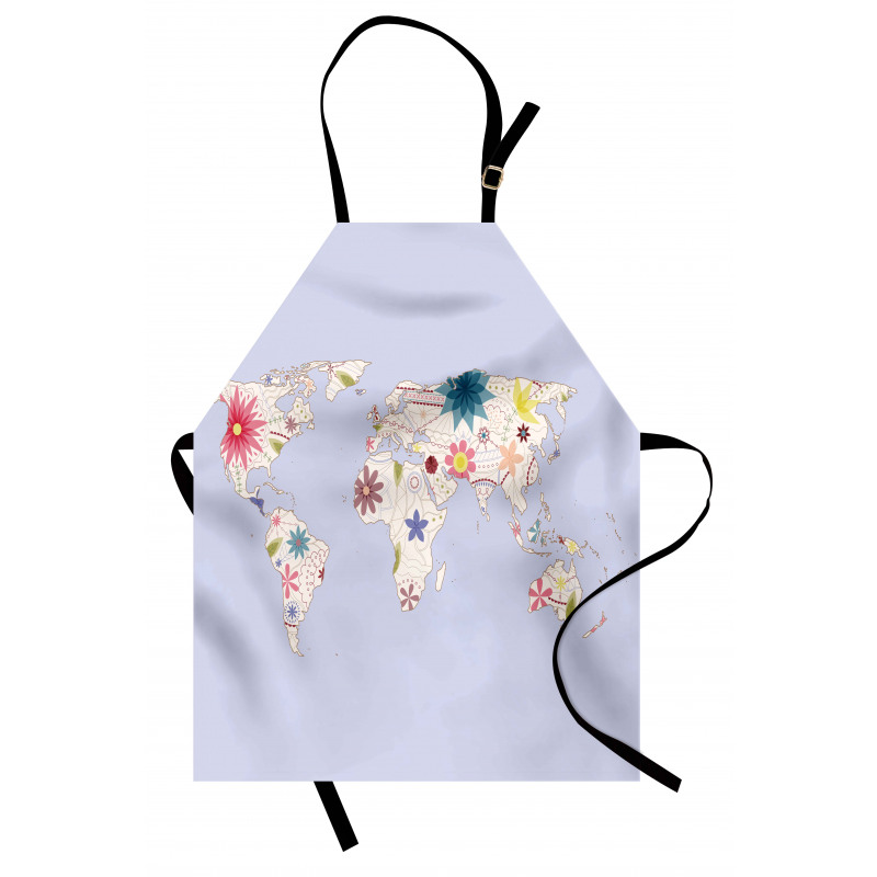 Map Soft Blooms Apron