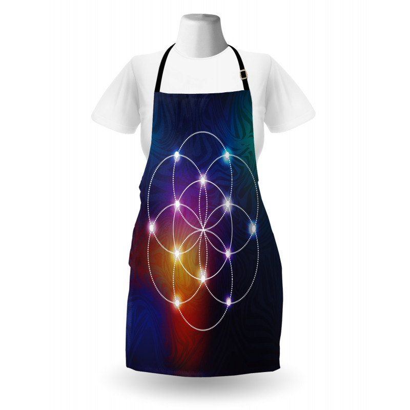 Circles Grid Esoteric Apron