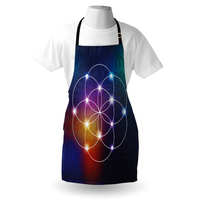 Circles Grid Esoteric Apron