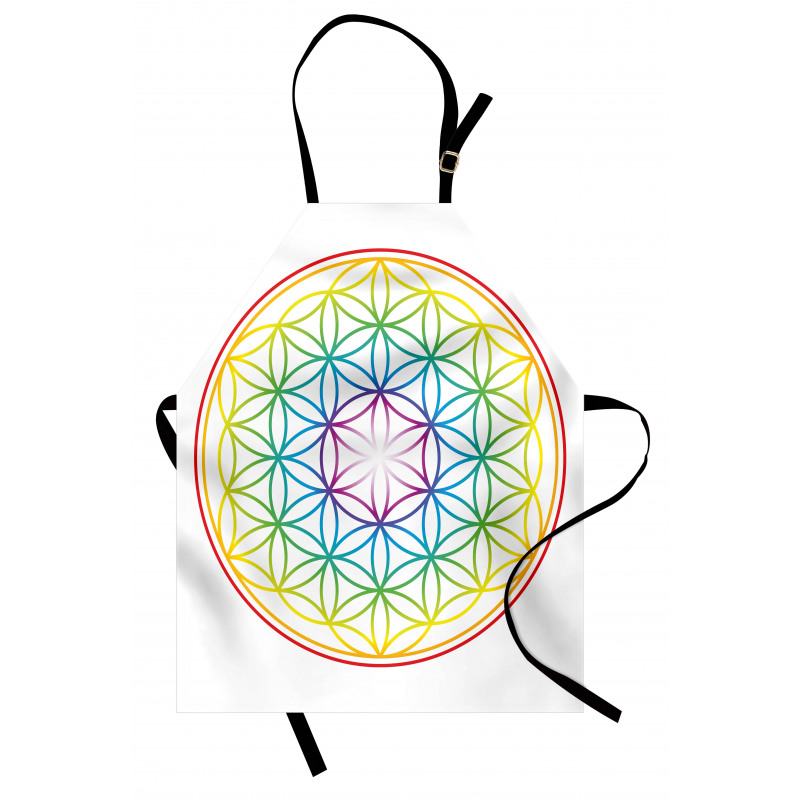 Radiant Flower of Life Apron