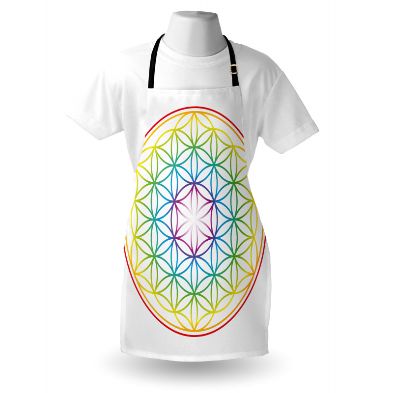 Radiant Flower of Life Apron