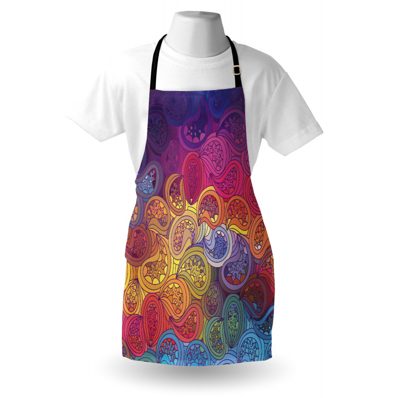 Leaf Shaped Wavy Boho Apron