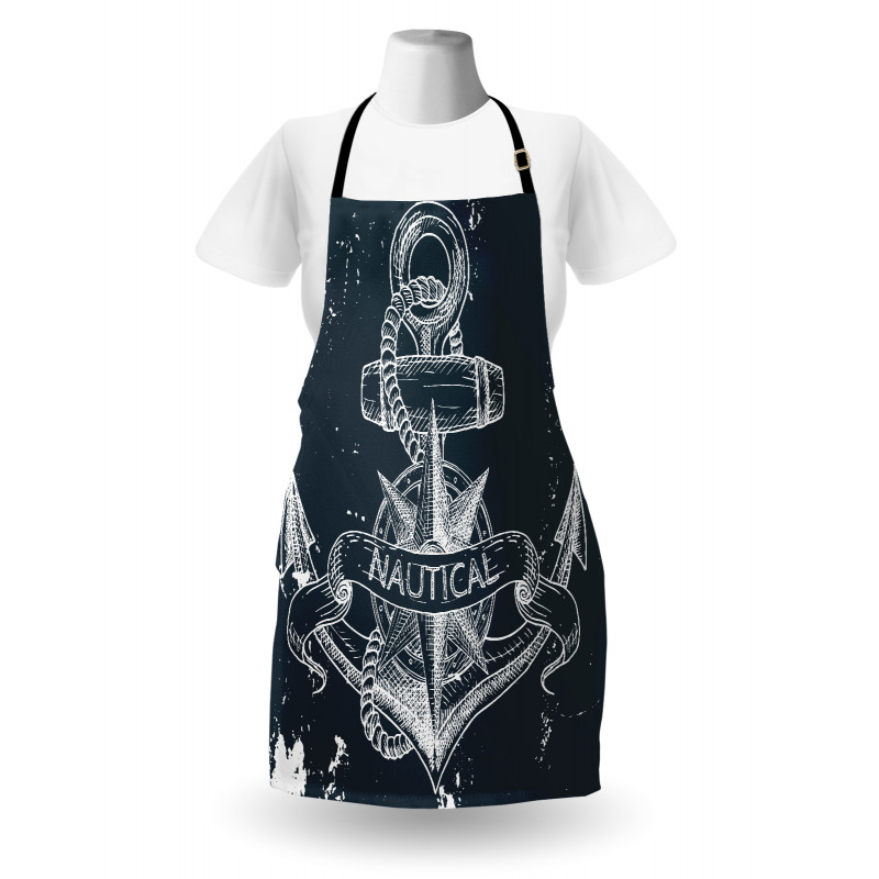 Knot Anchor Compass Apron