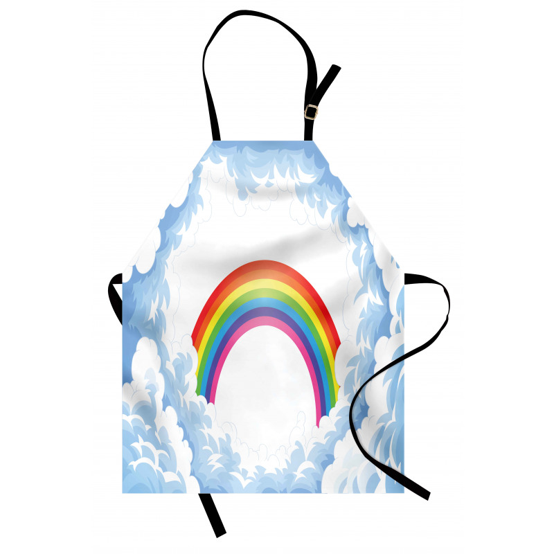 Rainbow Fluffy Clouds Apron