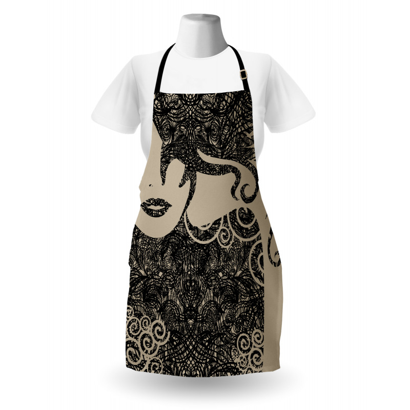 Woman with Cool Posing Apron