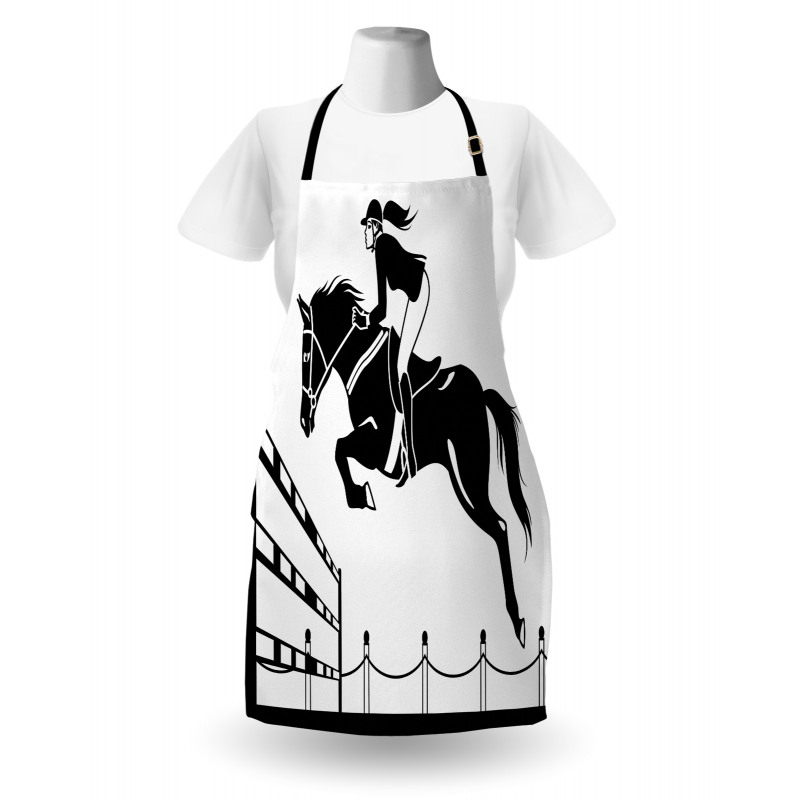 Jockey Girl Jumping Apron