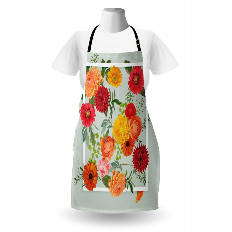 Floral Flower Leaf Apron