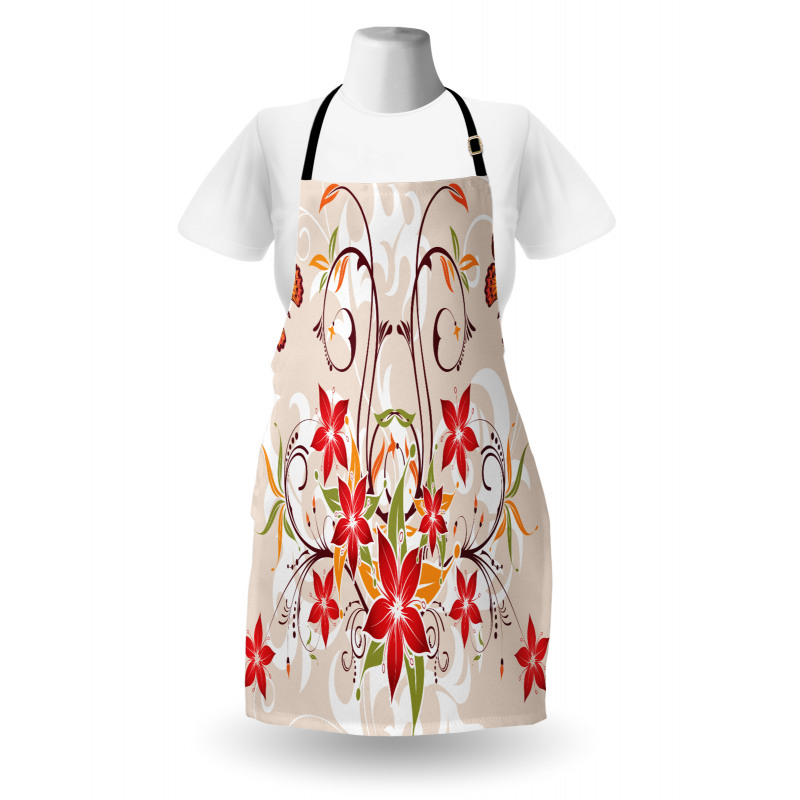 Blossoms Bouquet Botany Apron