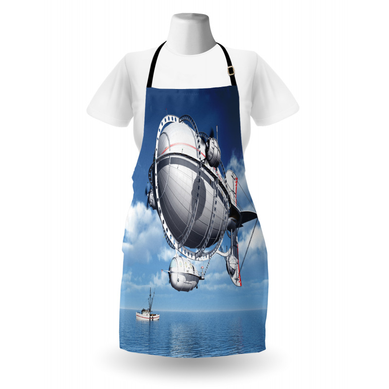 Sea Flying Cloudy Sky Apron