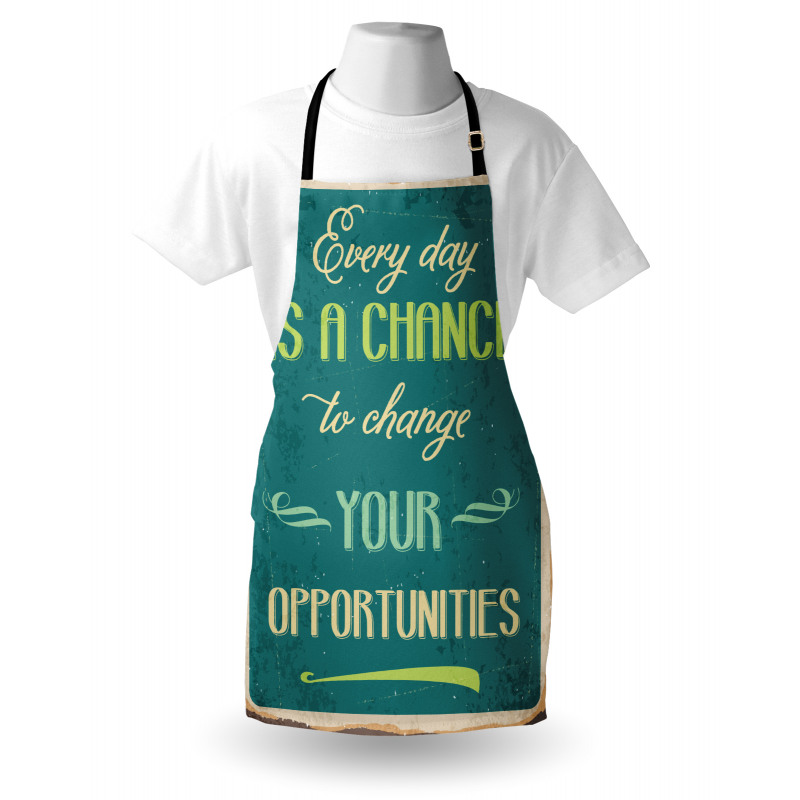 Motivational Retro Poster Apron