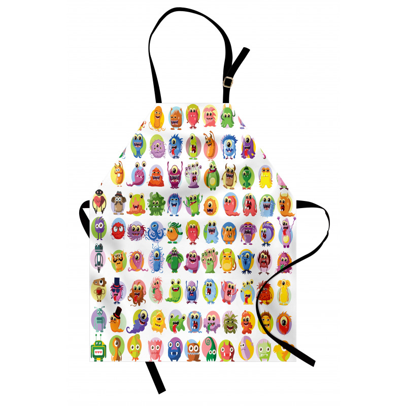 Baby Mosters Cartoon Apron