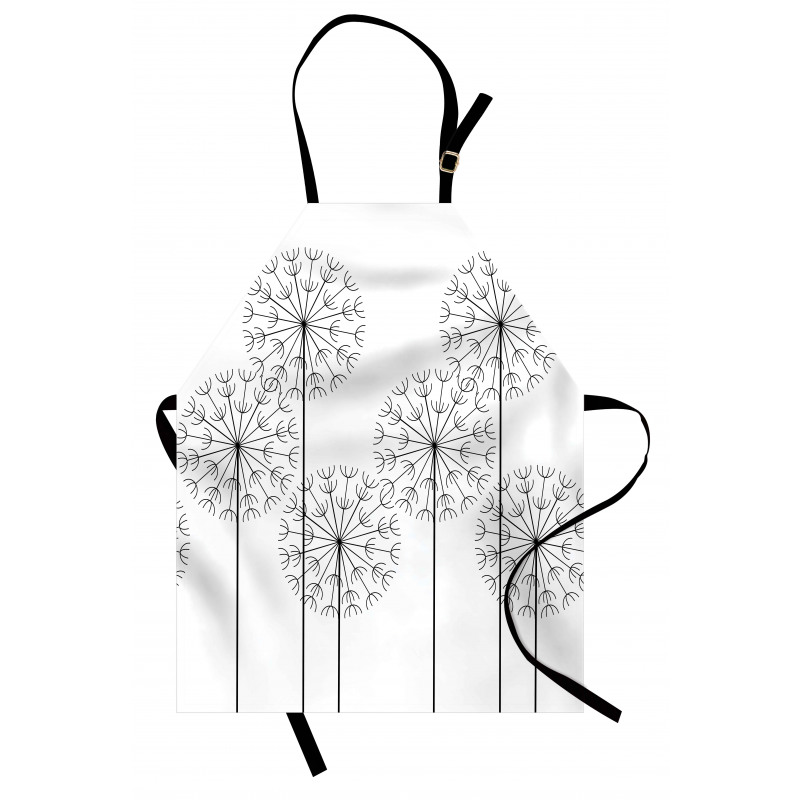 Digital Flower Dandelion Apron