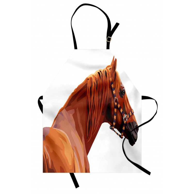 Race Jokey Horse Nature Apron