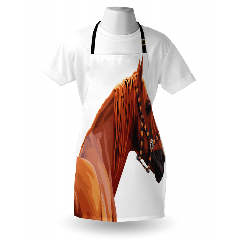 Race Jokey Horse Nature Apron