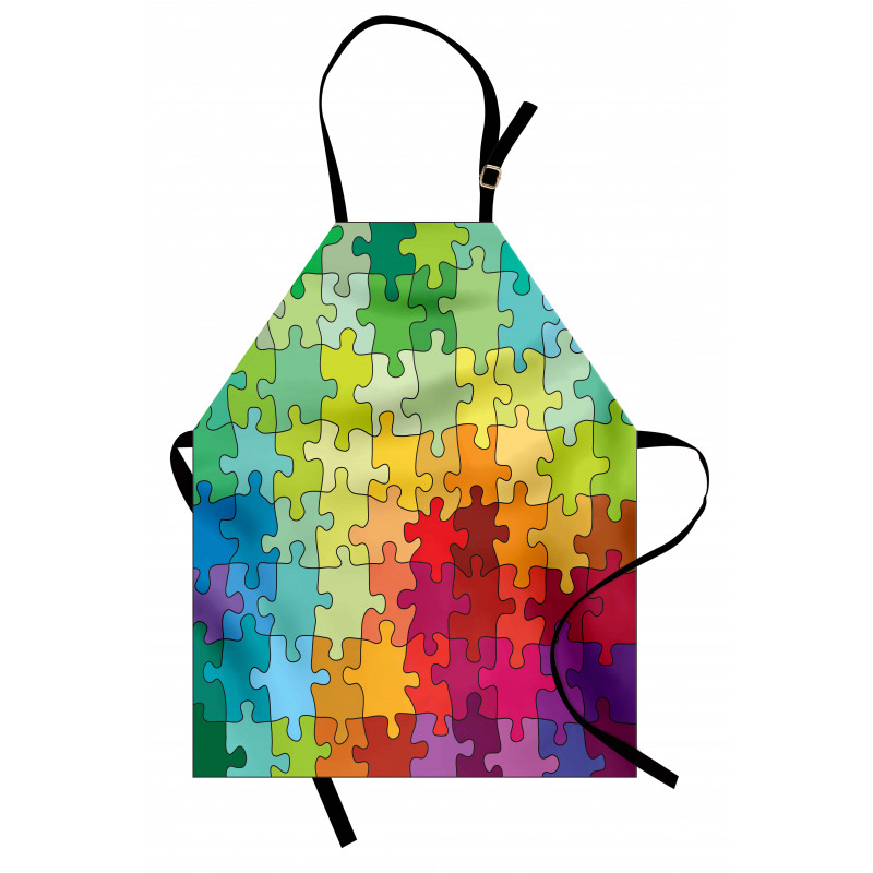 Colored Hobby Puzzle Apron