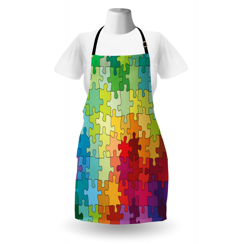 Colored Hobby Puzzle Apron