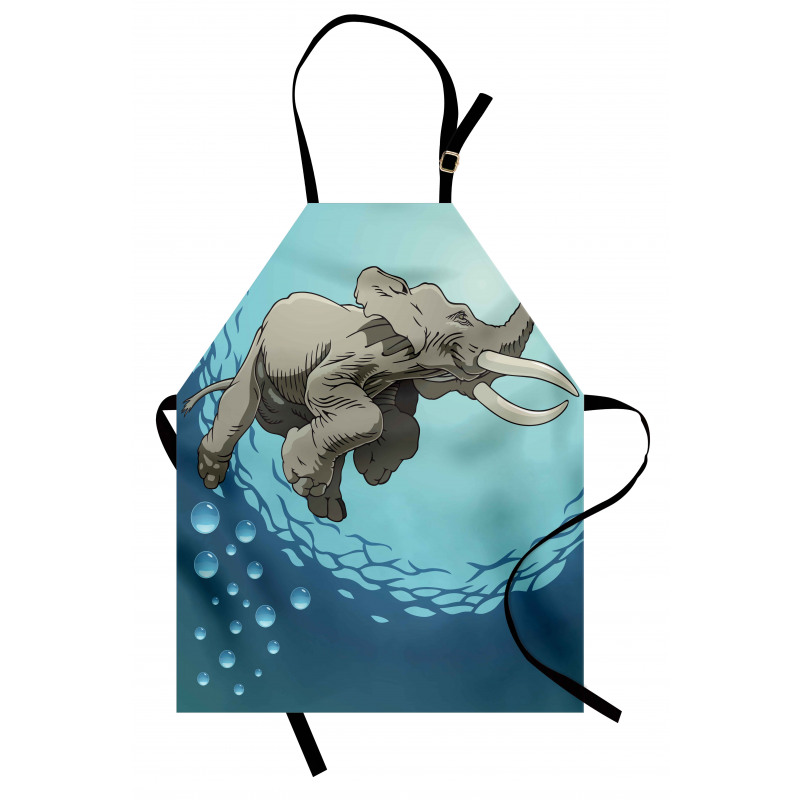 Elephant in Tropic Ocean Apron