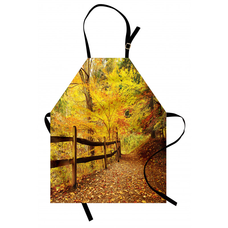 Fall Trees Leaf Road Apron