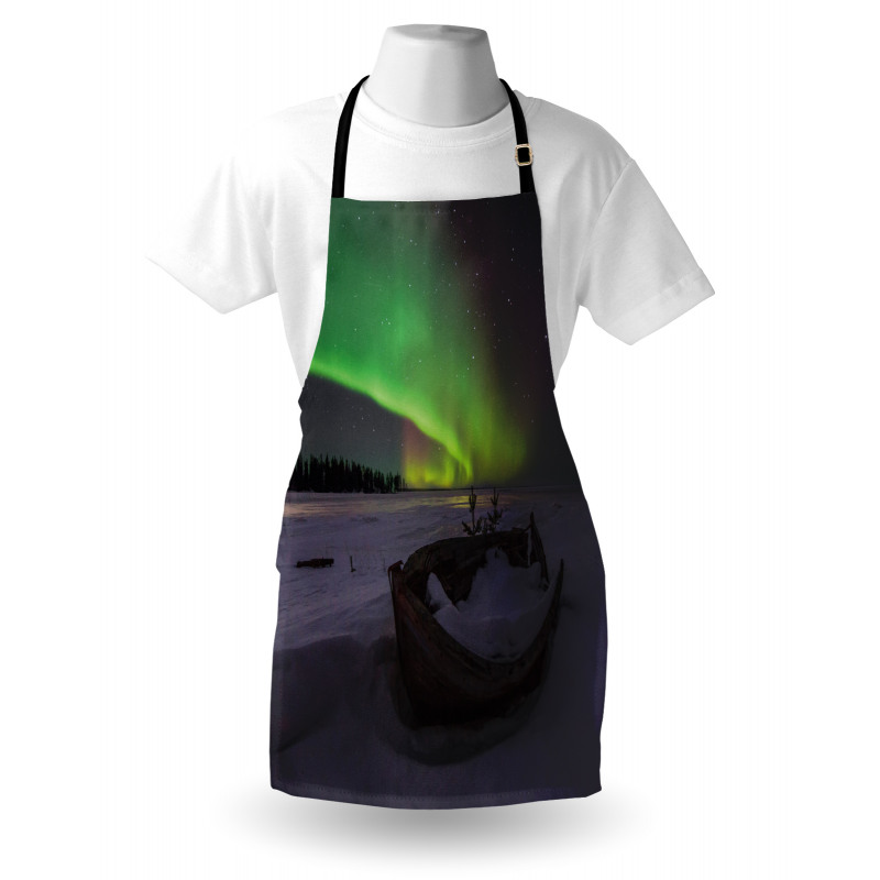 Boat and Galaxy Apron