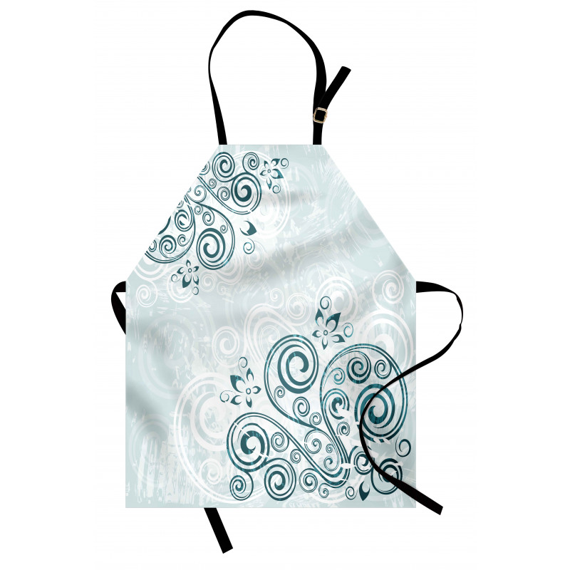 Shabby Plant Petals Swirl Apron