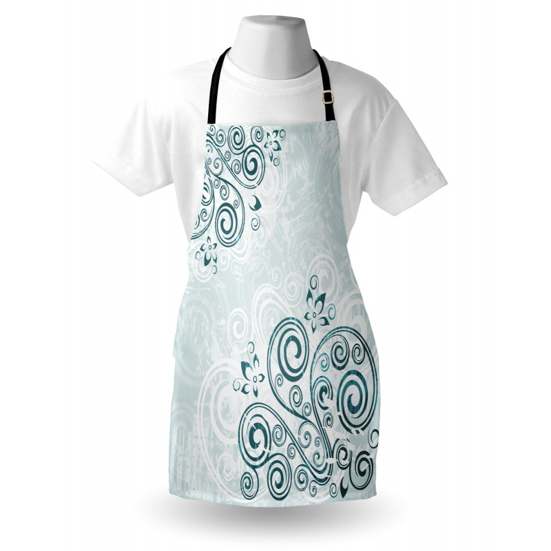 Shabby Plant Petals Swirl Apron