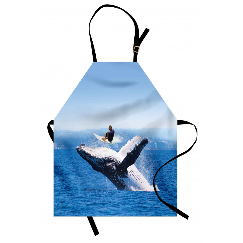 Jumphing Dolphin Surfer Apron