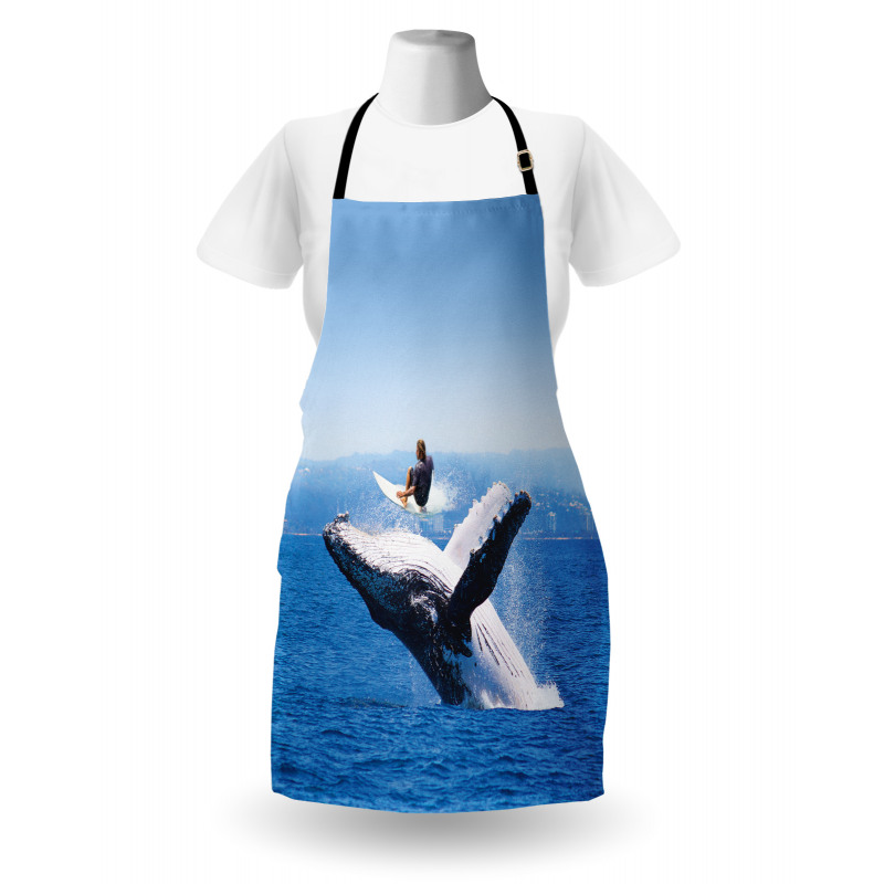 Jumphing Dolphin Surfer Apron