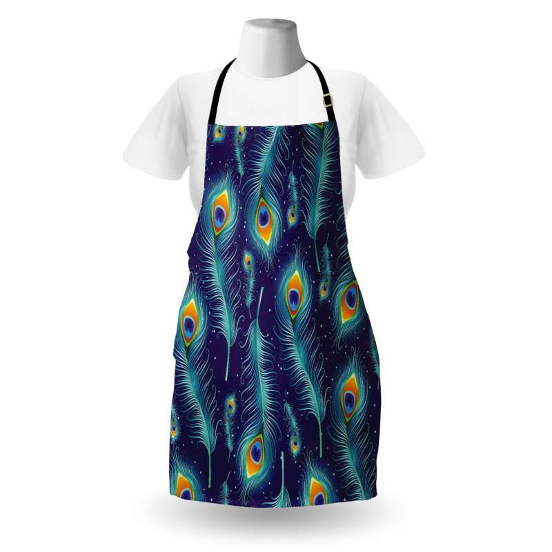 Peacock Bird Feathers Apron