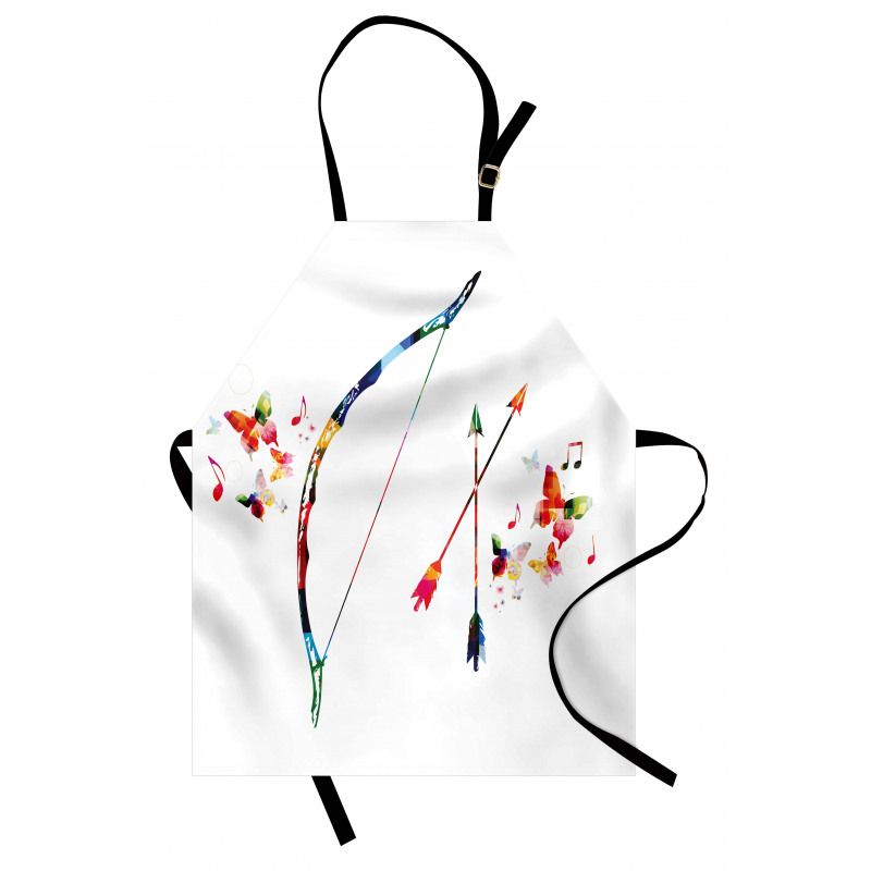 Abstract Bow and Arrow Apron