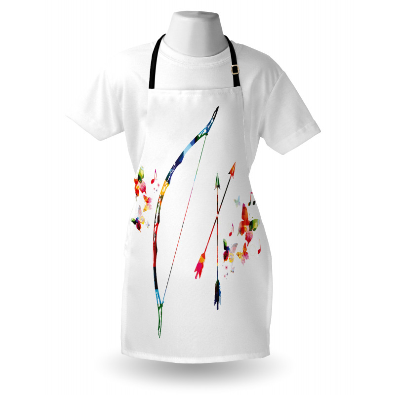 Abstract Bow and Arrow Apron