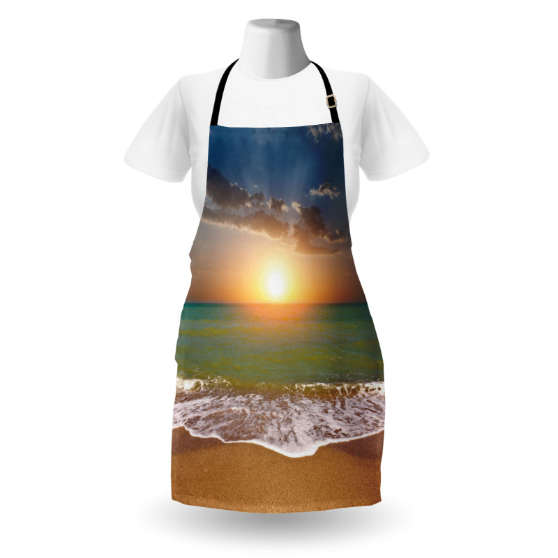 Idyllic Beach Scenery Apron