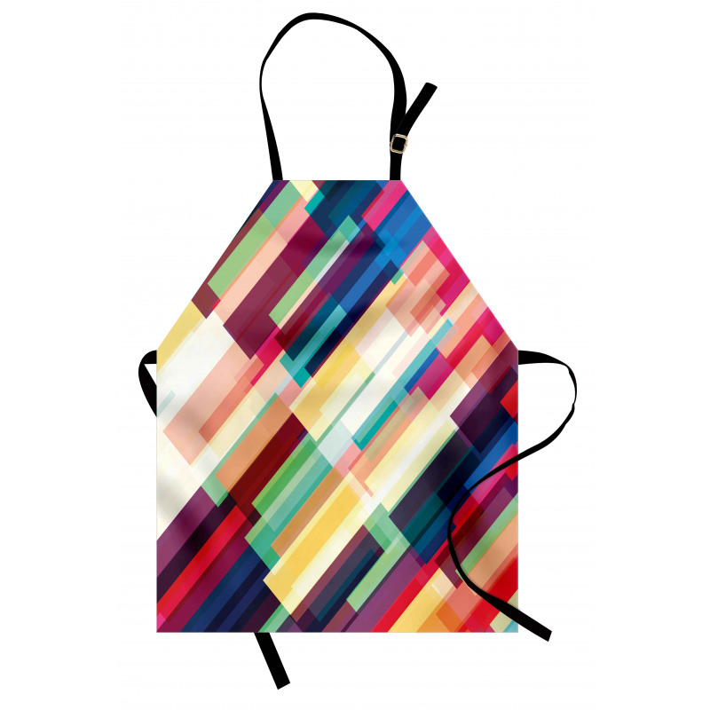 Geometric Color Lines Apron