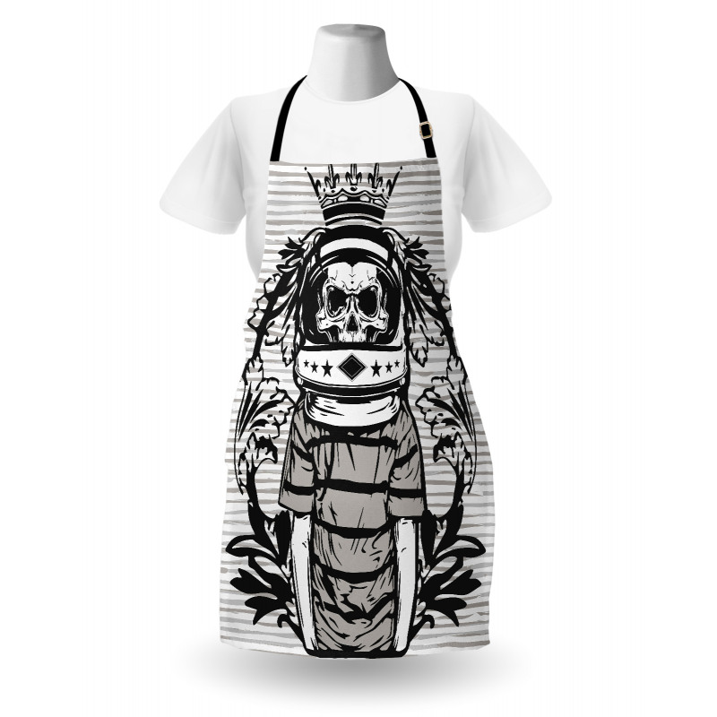 Skull Astronaut Man Apron