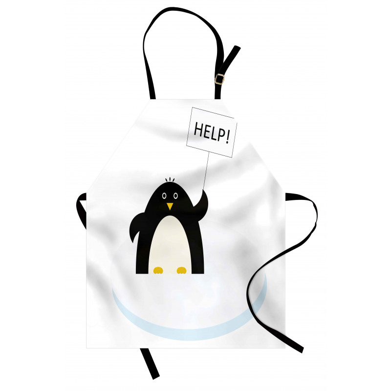 Penguin on Ice Need Help Apron