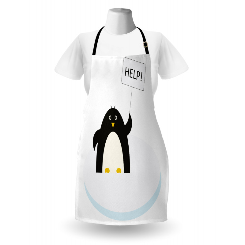 Penguin on Ice Need Help Apron