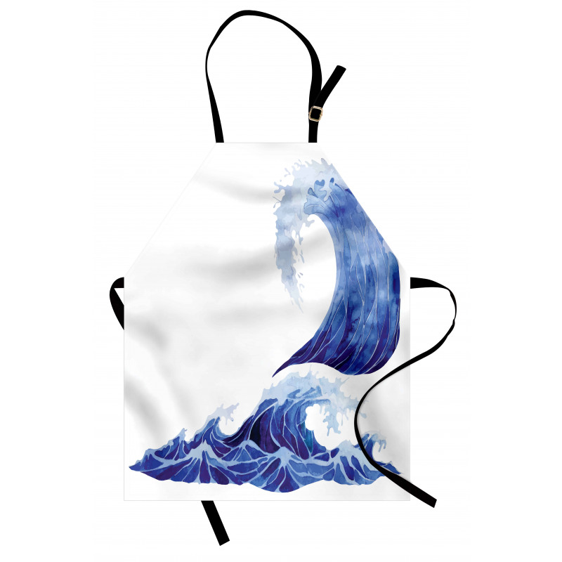 Aquatic Storm Blue Waves Apron