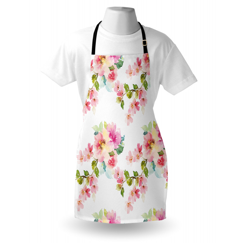 Watercolor Petals Apron