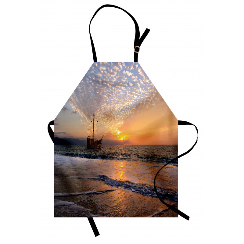 Pirate Ship in Waves Apron
