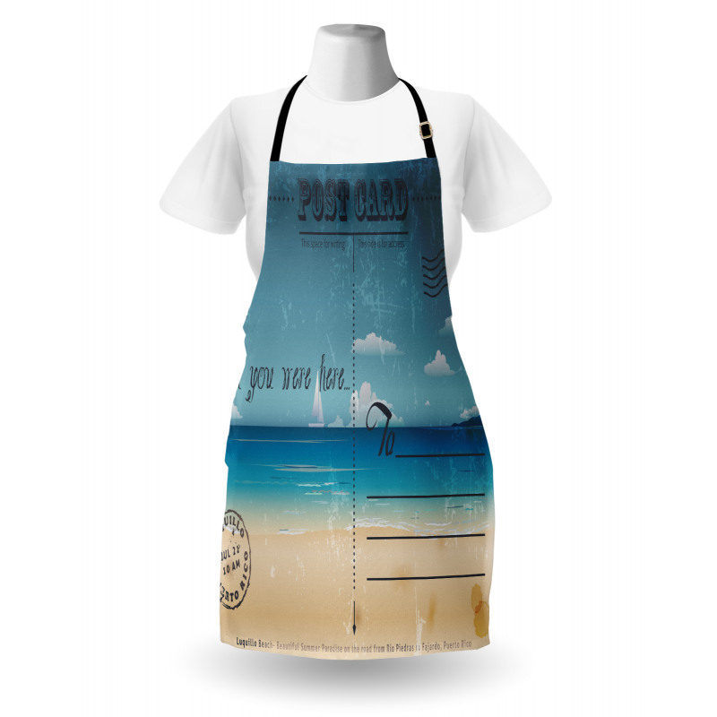 Summer Postcard Stamp Apron