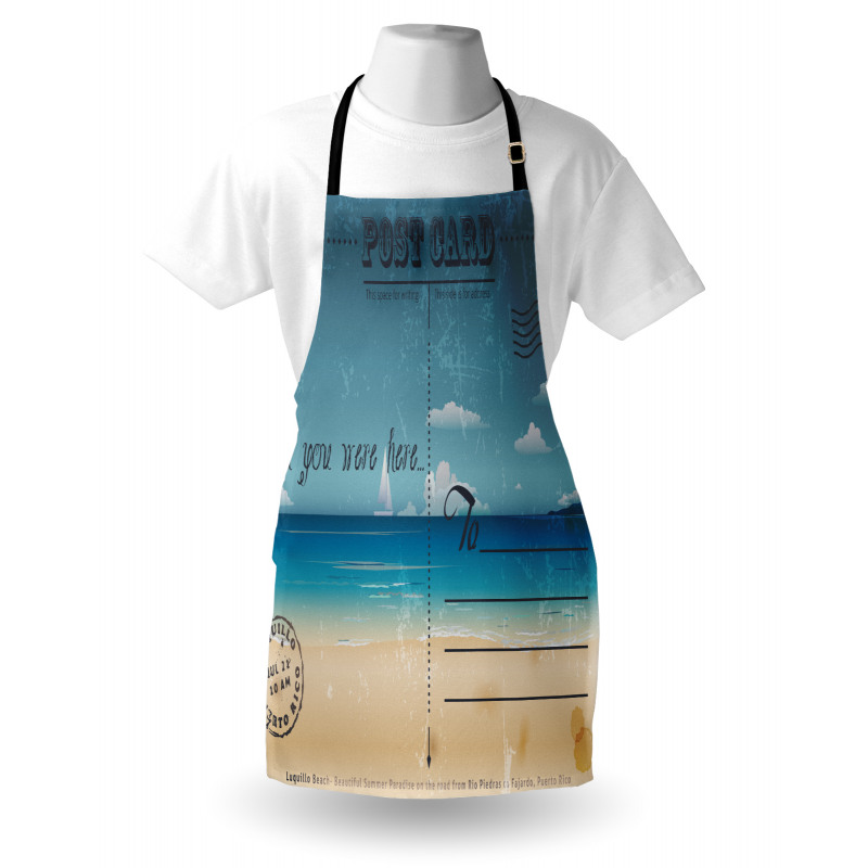 Summer Postcard Stamp Apron