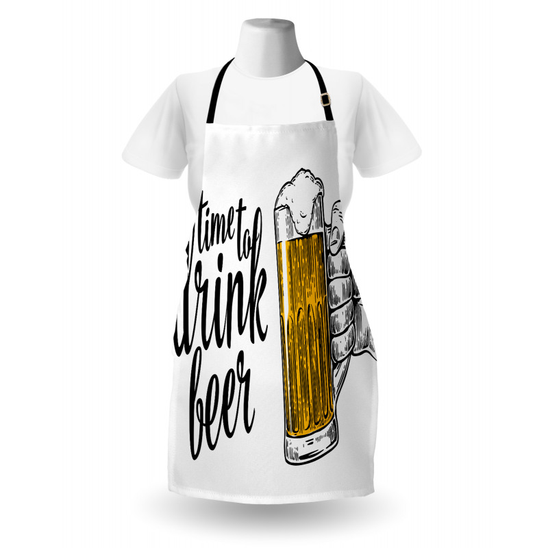 Time to Drink Beer Man Apron