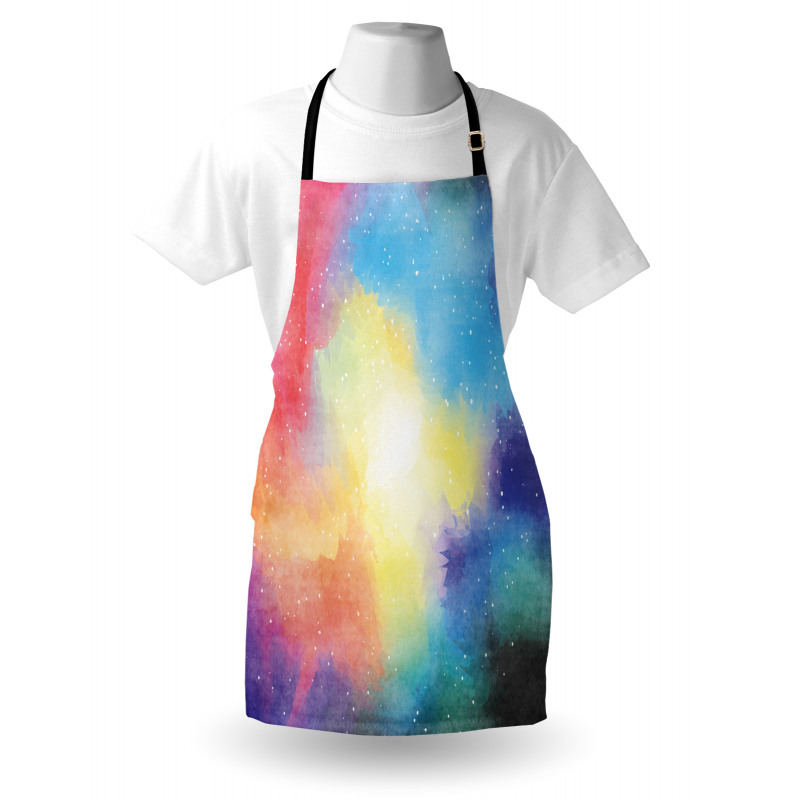 Watercolor Star Galaxy Apron