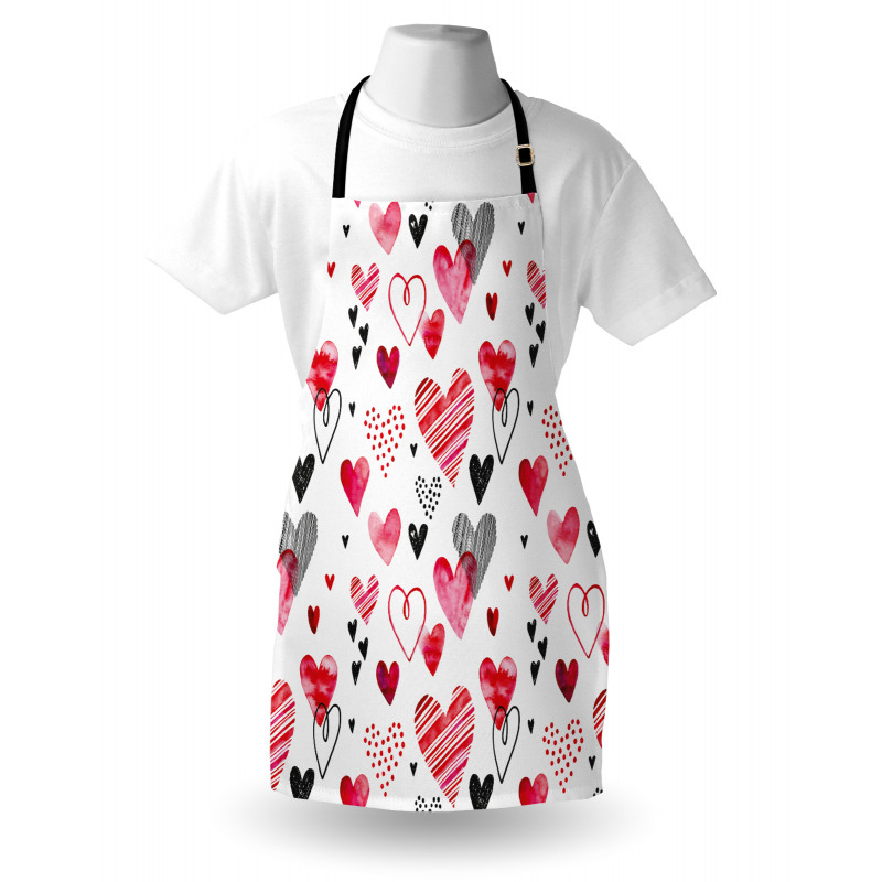 Various Heart Shapes Apron