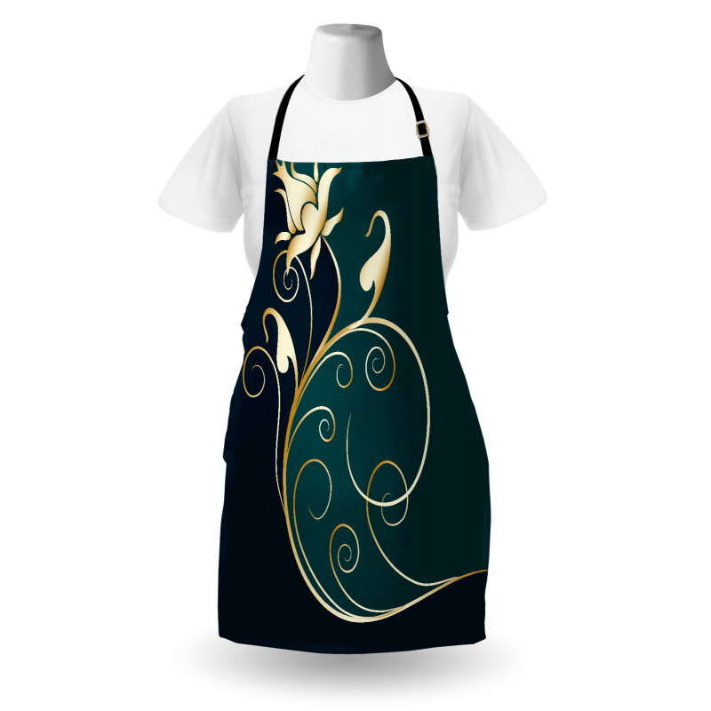 Swirled Flower Petals Apron