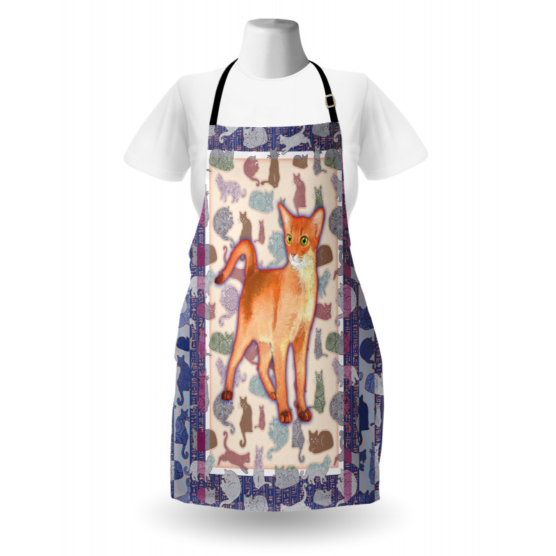 Cats Composition Apron