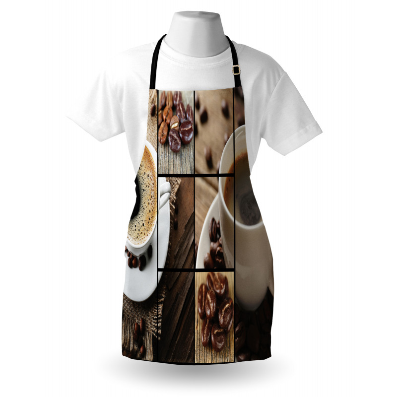 Coffee Mugs Wood Table Apron