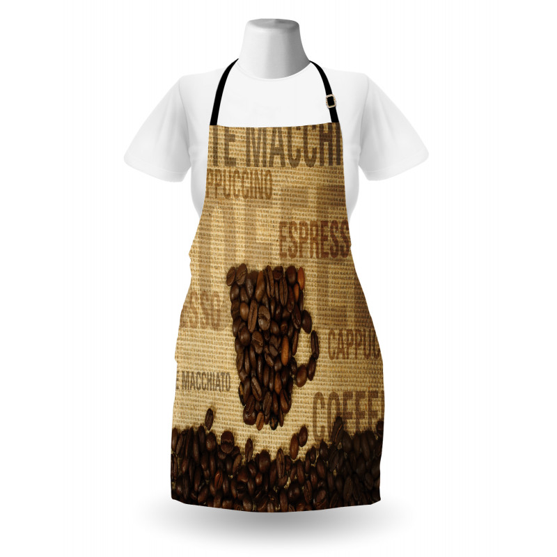 Coffee Beans Shaped Mug Apron