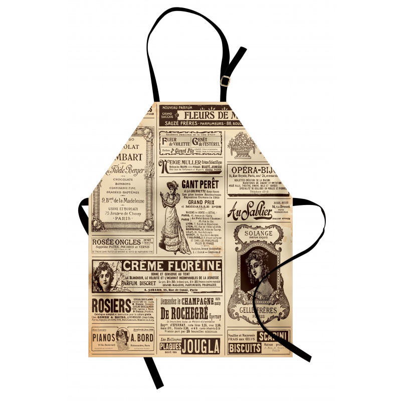 Historic French Journal Apron