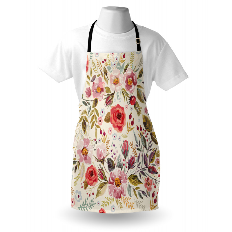 Abstract Flowers Roses Apron